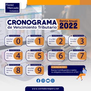 CRONOGRAMA ANUAL 2021